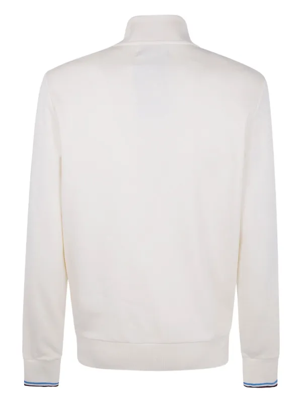 Fred Perry ハーフジップ スウェットシャツ | ホワイト | FARFETCH JP