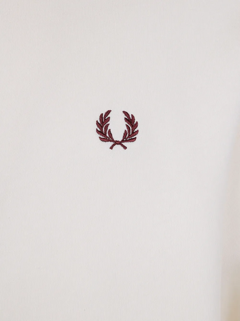 Fred Perry Sweater met halve rits Wit