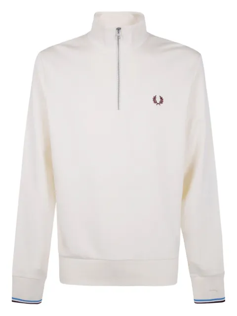 Fred Perry laurel-wreath half-zip sweatshirt