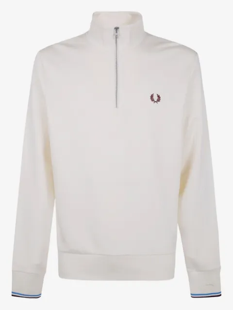 Fred Perry laurel-wreath half-zip sweatshirt