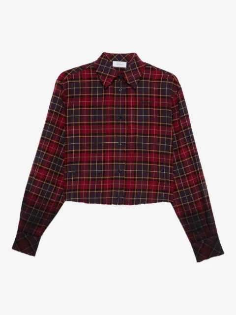 Off-White plaid buttoned shirt 
