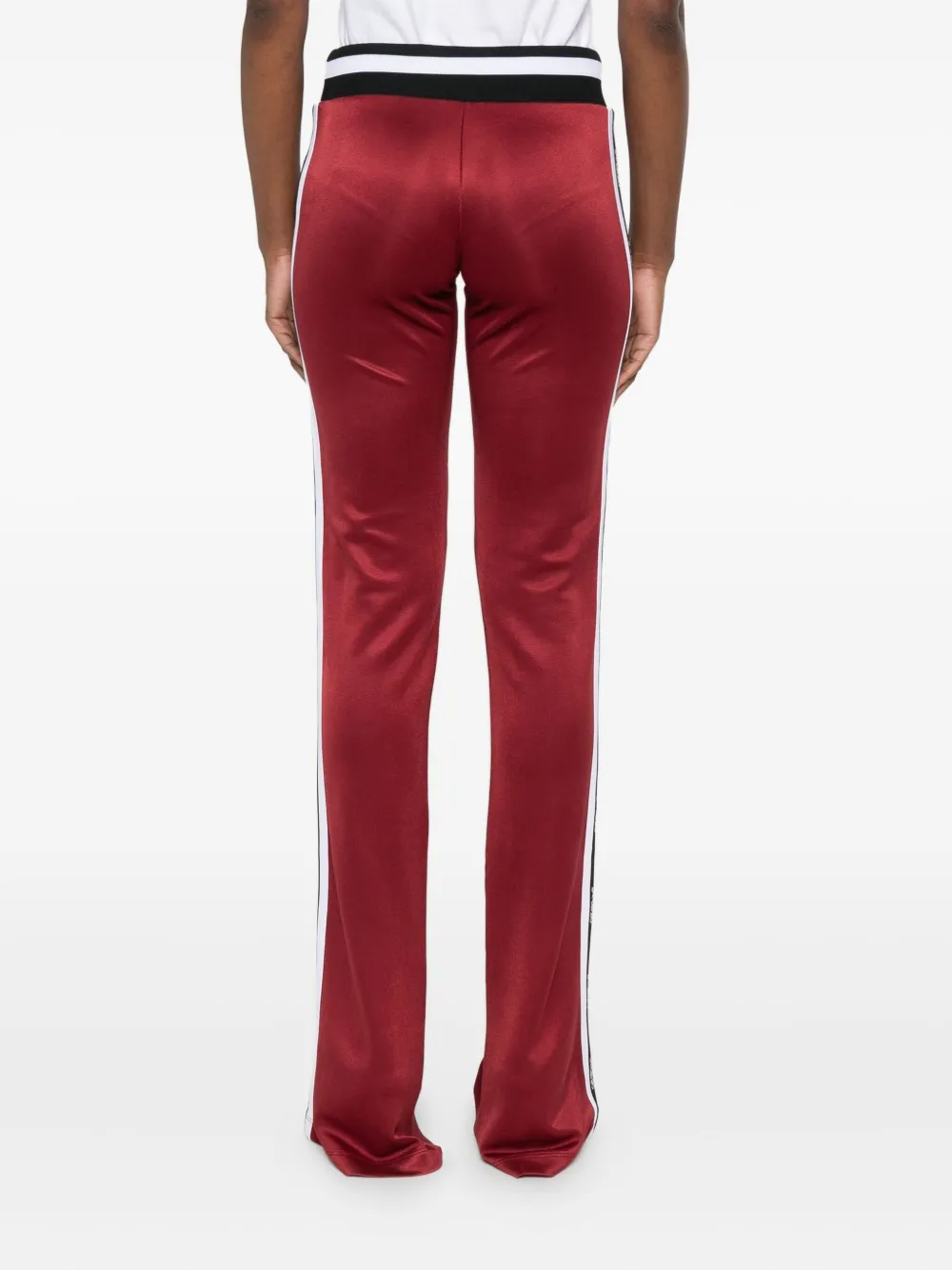 Off-white Logo-detailing Striped Track Pants In Red
