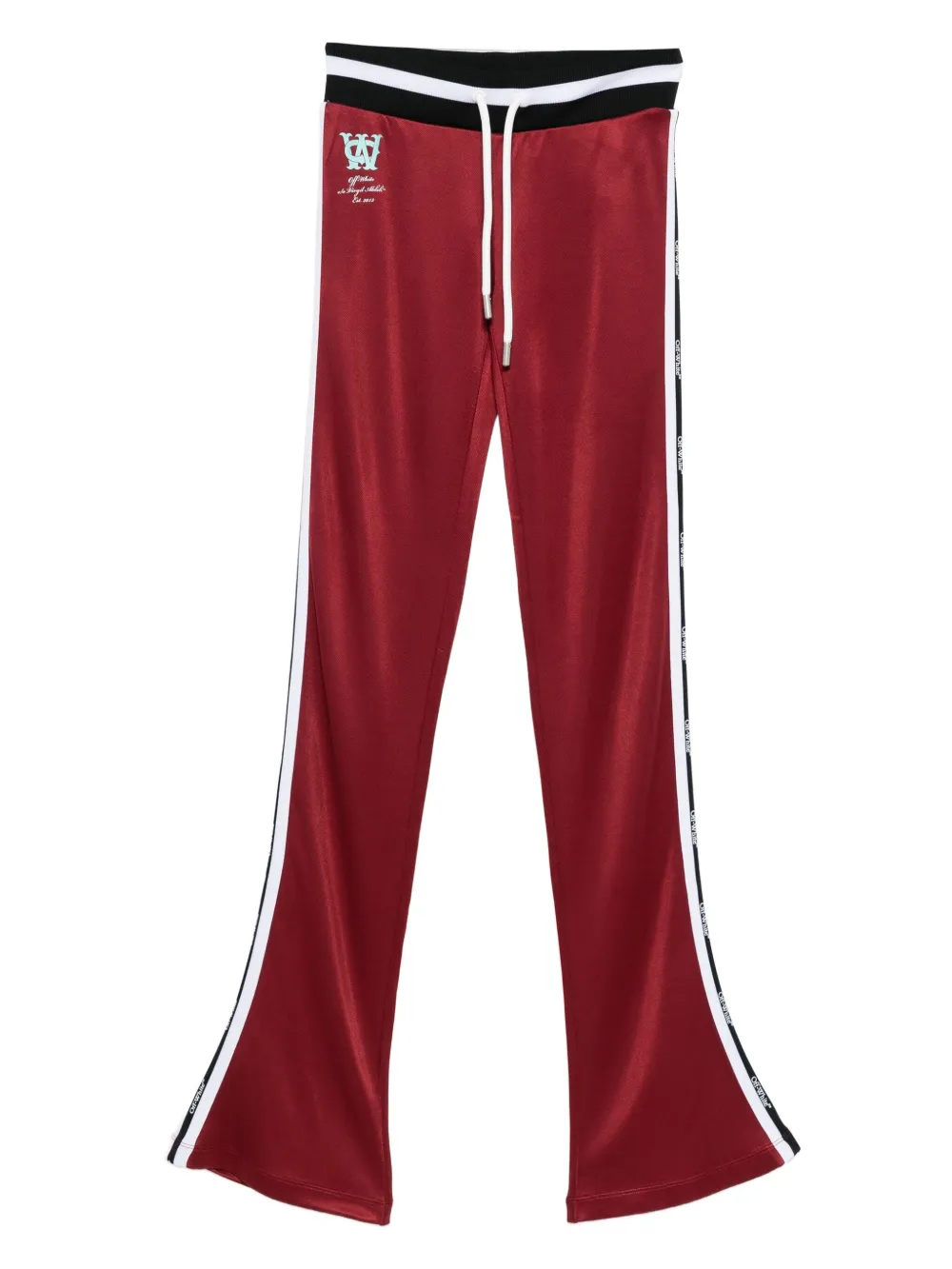 Off-White logo-detailing striped track pants | Red | Image 1