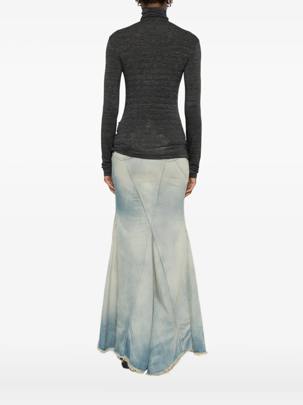 Off-white Roll-neck Sweater In Gray
