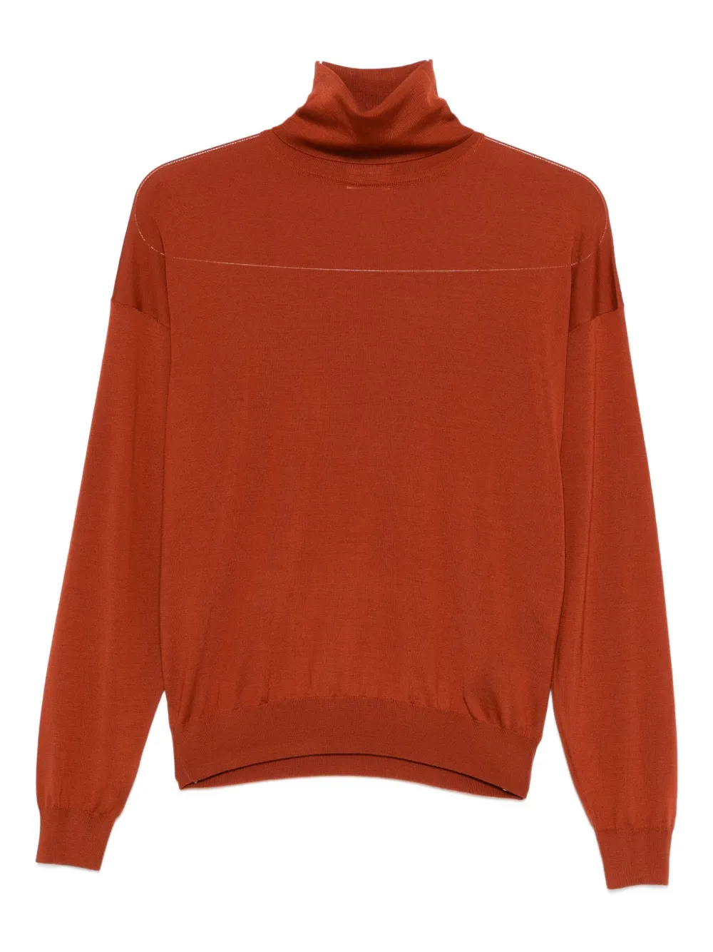 Saint Laurent roll-neck top - レッド Saint Laurent roll-neck top - レッド