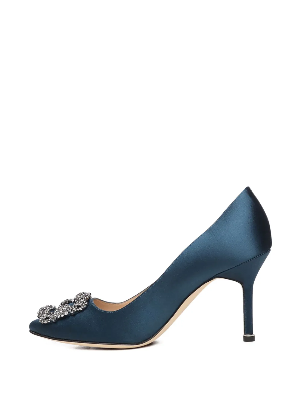 Manolo Blahnik Embellishment Heeled Pumps In Blue