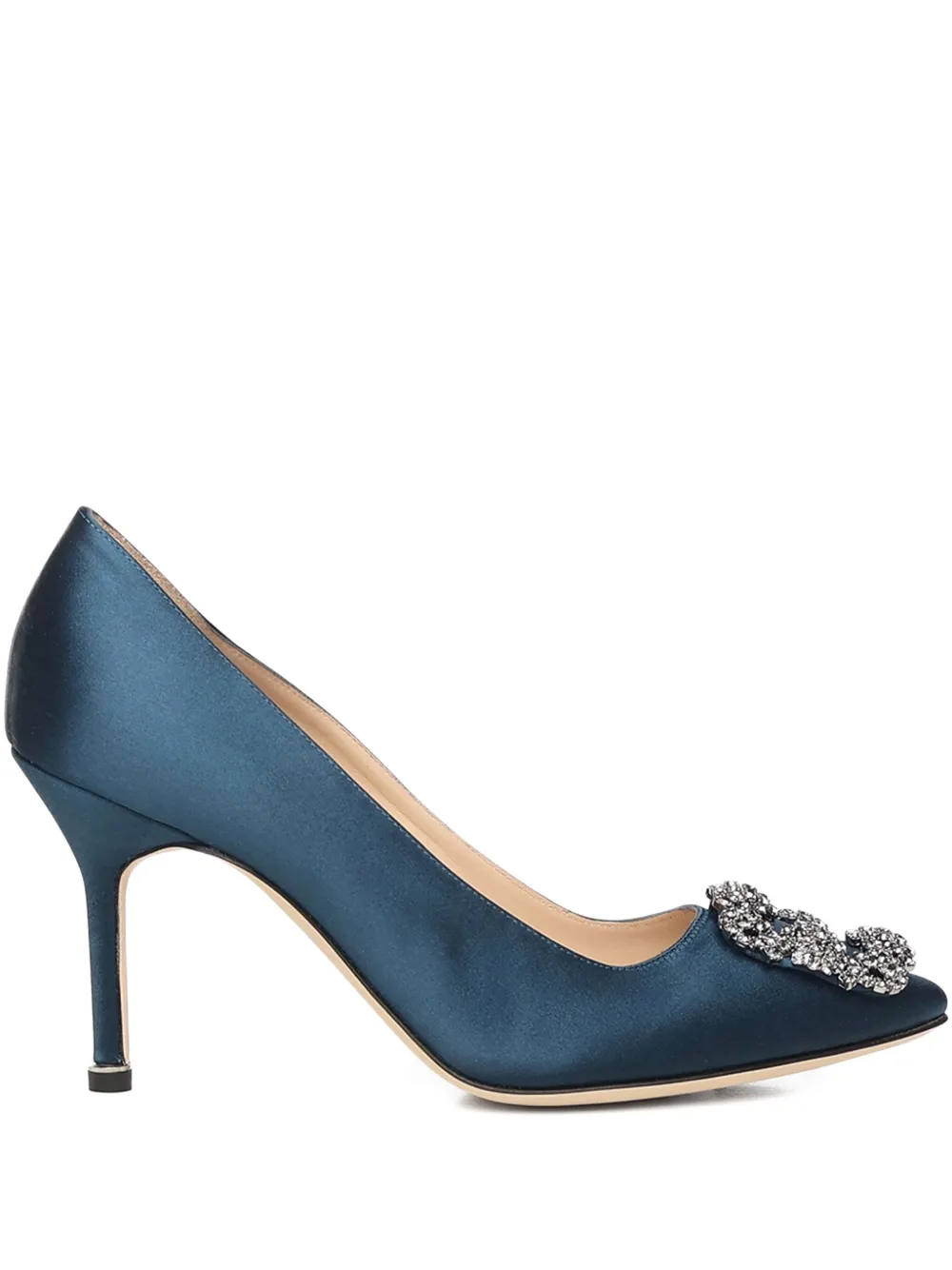 Manolo Blahnik Embellishment Heeled Pumps In Blue