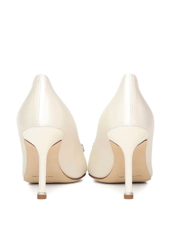 Manolo Blahnik crystal-embellished Heel Pumps | White | FARFETCH