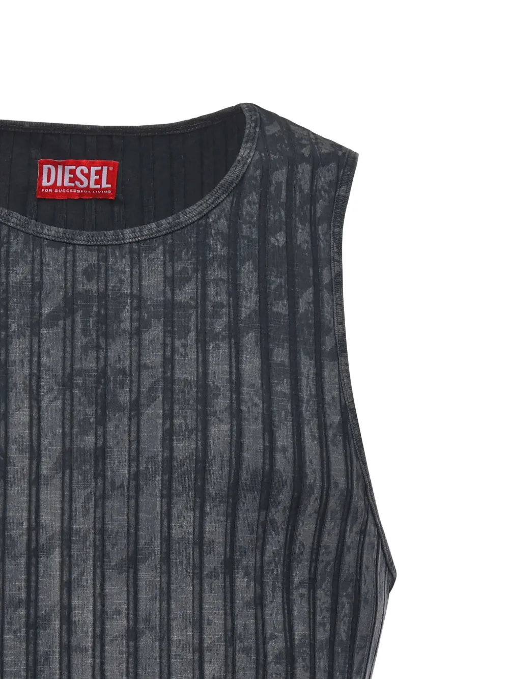 Diesel Geribbelde tanktop Grijs
