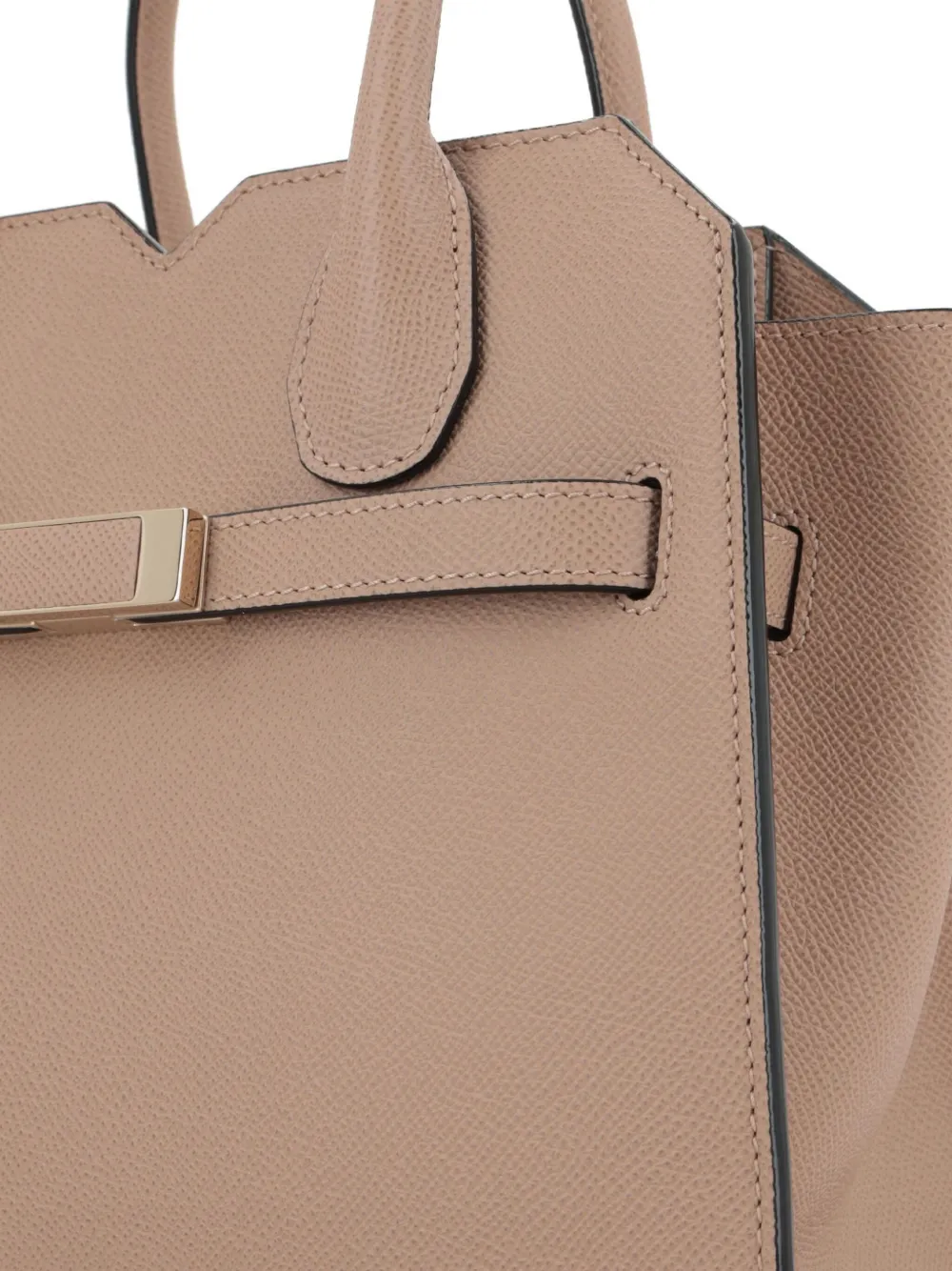 Valextra Milano Leather Mini Bag In Brown