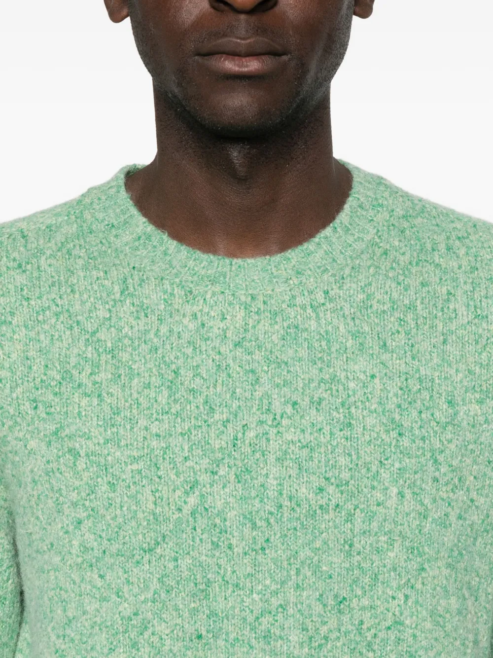 Roberto Collina Trui met ronde hals Groen