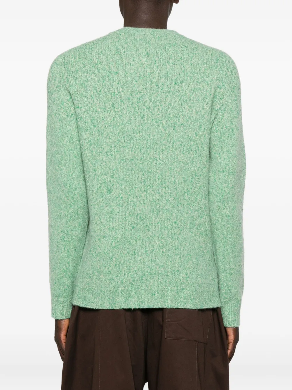 Roberto Collina Trui met ronde hals Groen