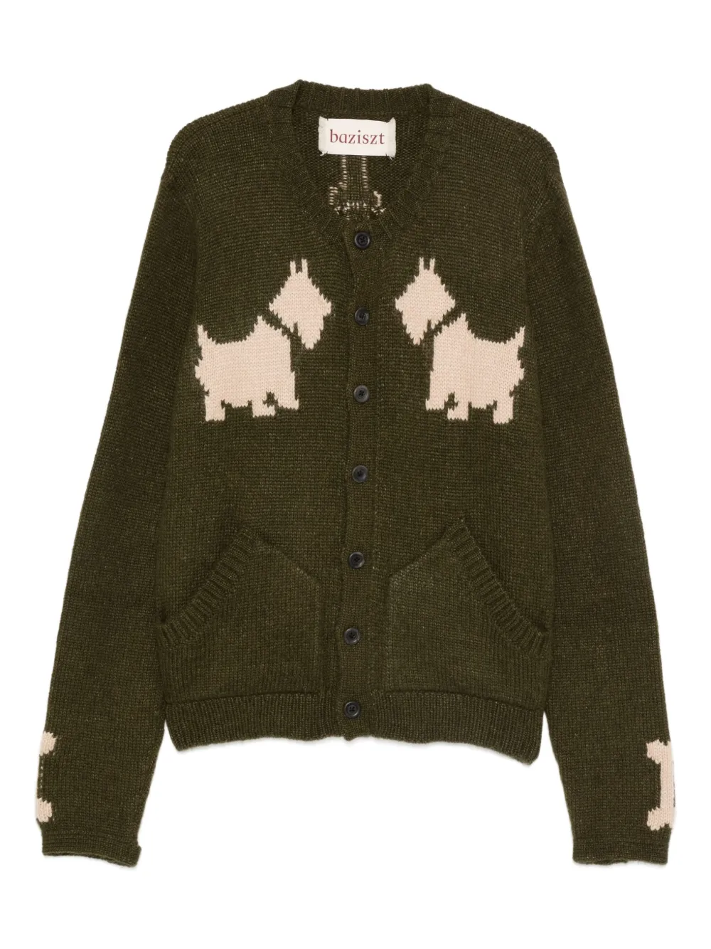 Baziszt Bobby cardigan | Green | Image 1
