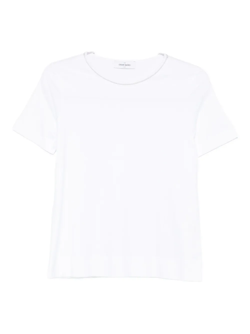Gran Sasso T-shirt Mit Rundem Ausschnitt In White