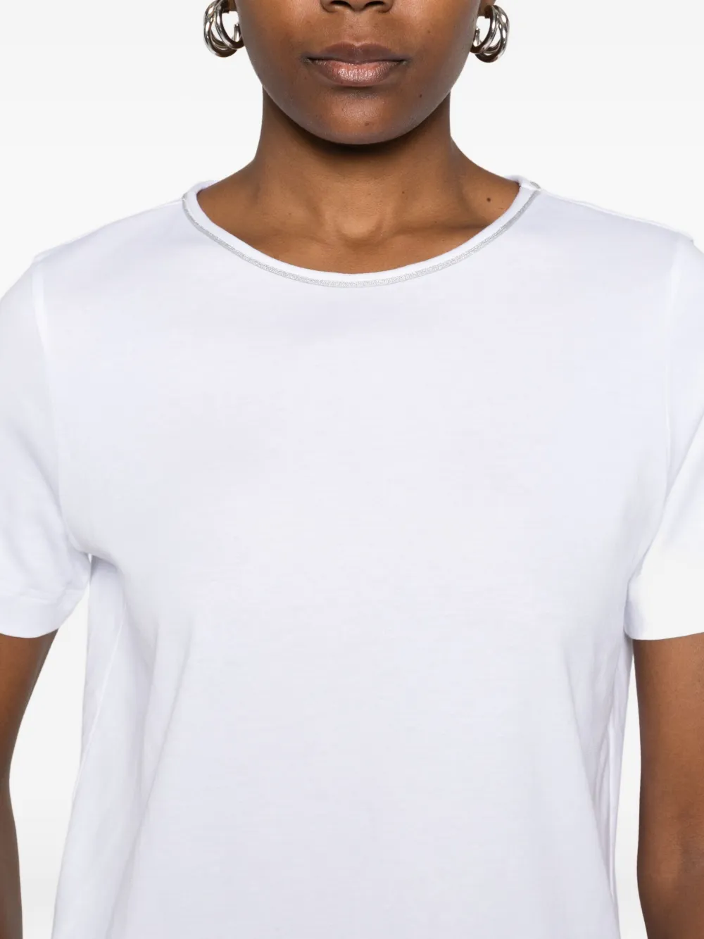 Gran Sasso T-shirt Mit Rundem Ausschnitt In White