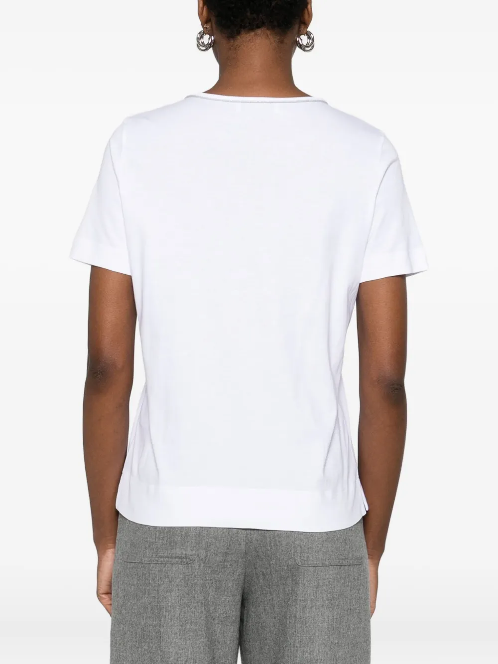 Gran Sasso T-shirt Mit Rundem Ausschnitt In White