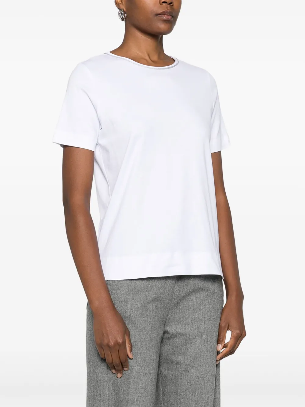 Gran Sasso T-shirt met ronde hals Wit