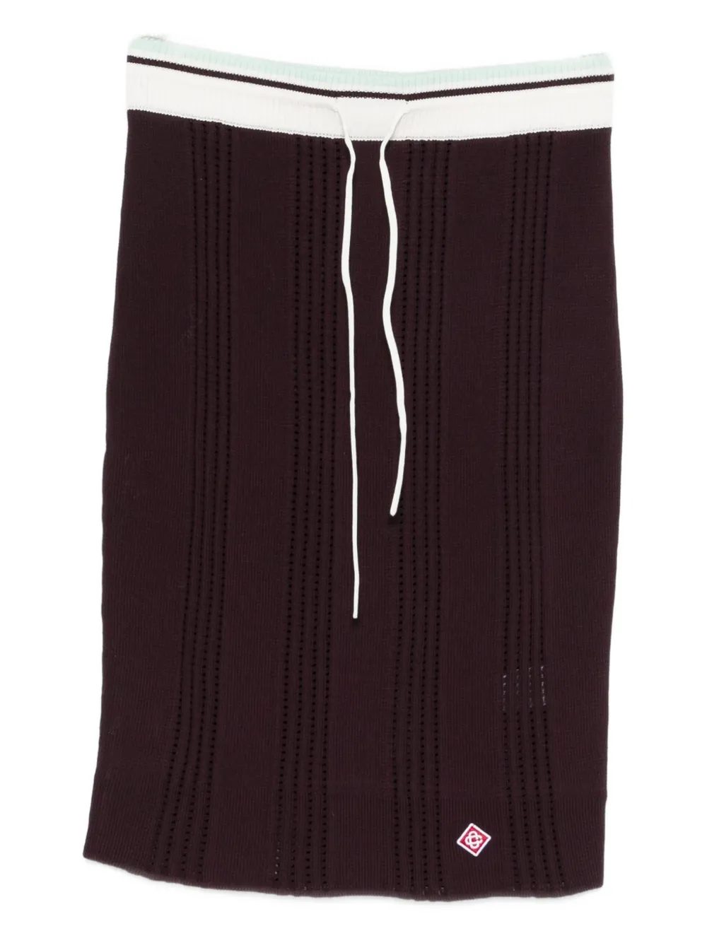 Casablanca drawstring mini skirt - レッド Casablanca drawstring mini skirt - レッド