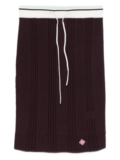 Casablanca drawstring mini skirt