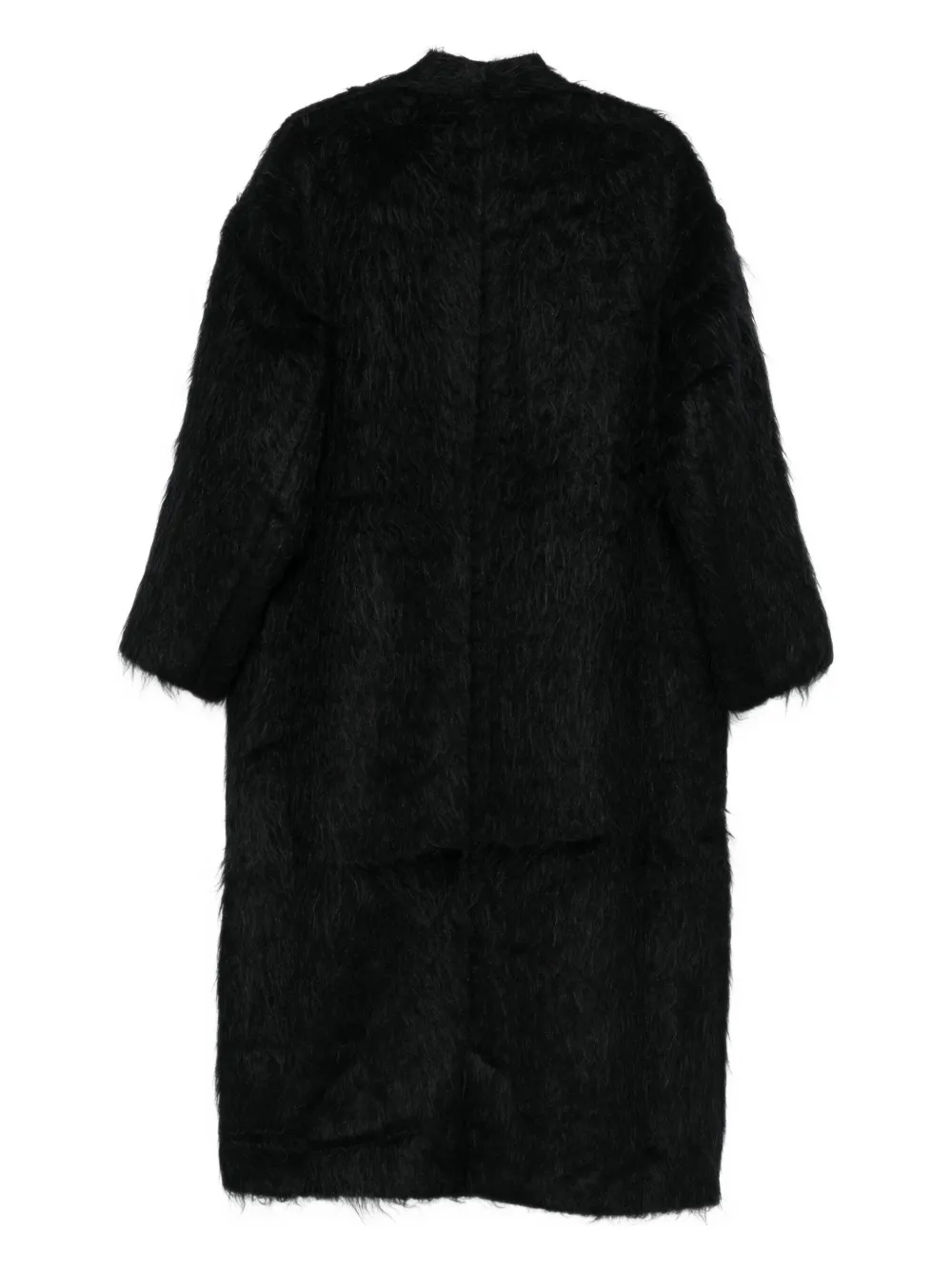 Isabel Benenato alpaca wool-blend coat - ブラック Isabel Benenato alpaca wool-blend coat - ブラック