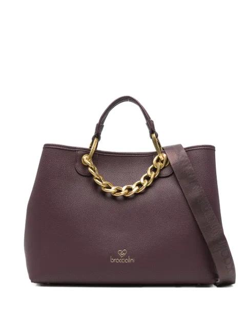 Braccialini leather tote bag