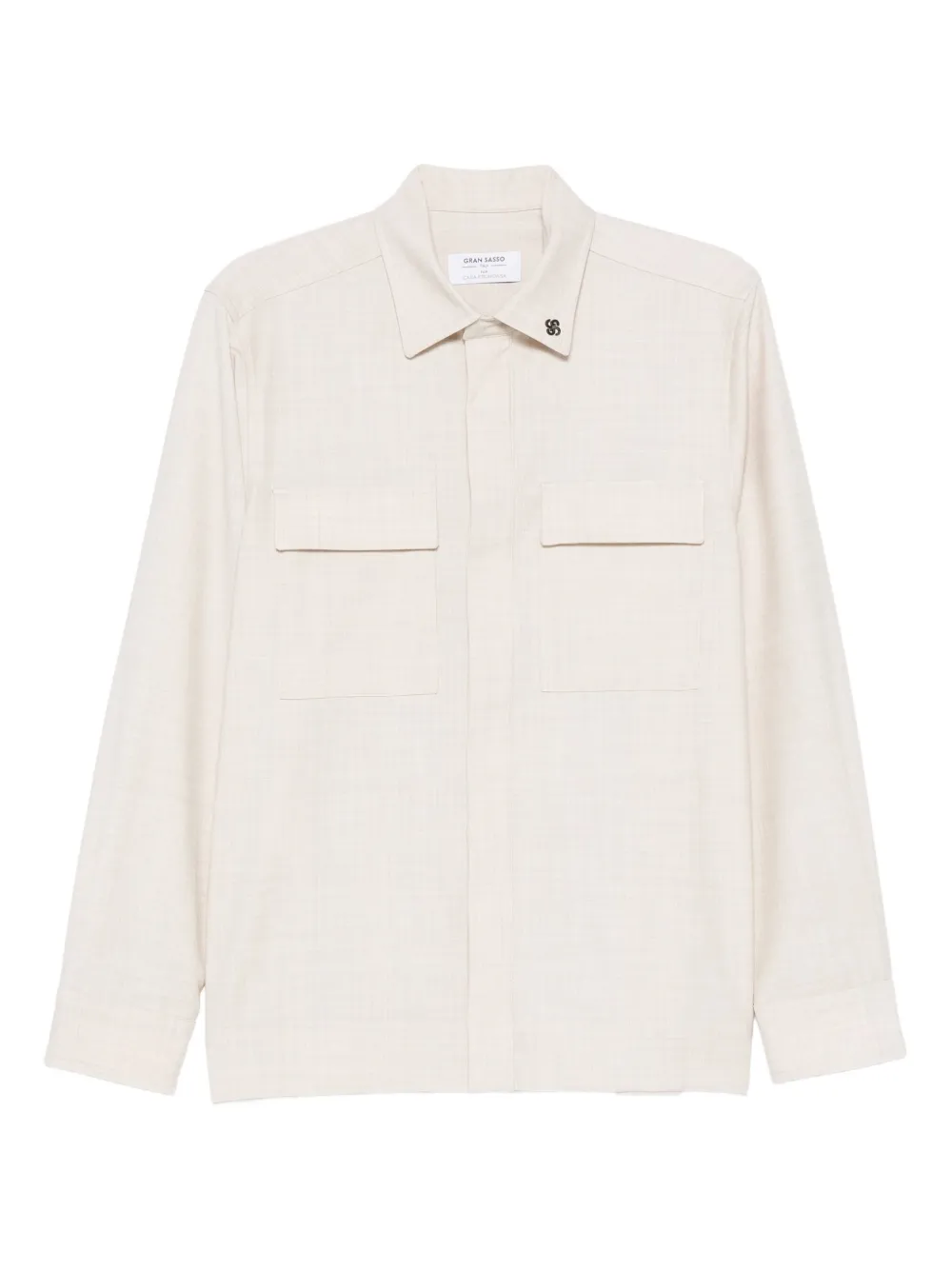 Gran Sasso chemise à poche à rabat | tons neutres | Image 1