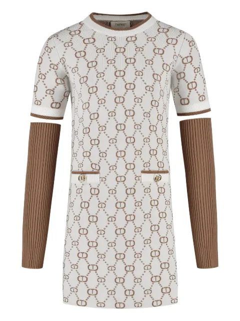 TWINSET Kids monogram-pattern dress
