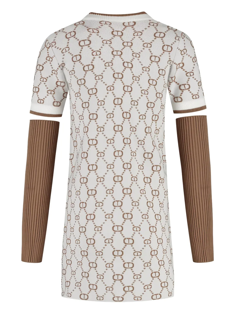TWINSET Kids monogram-pattern dress | Girls Knitted Dresses | Image 2