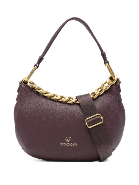 Braccialini chain-detail leather shoulder bag