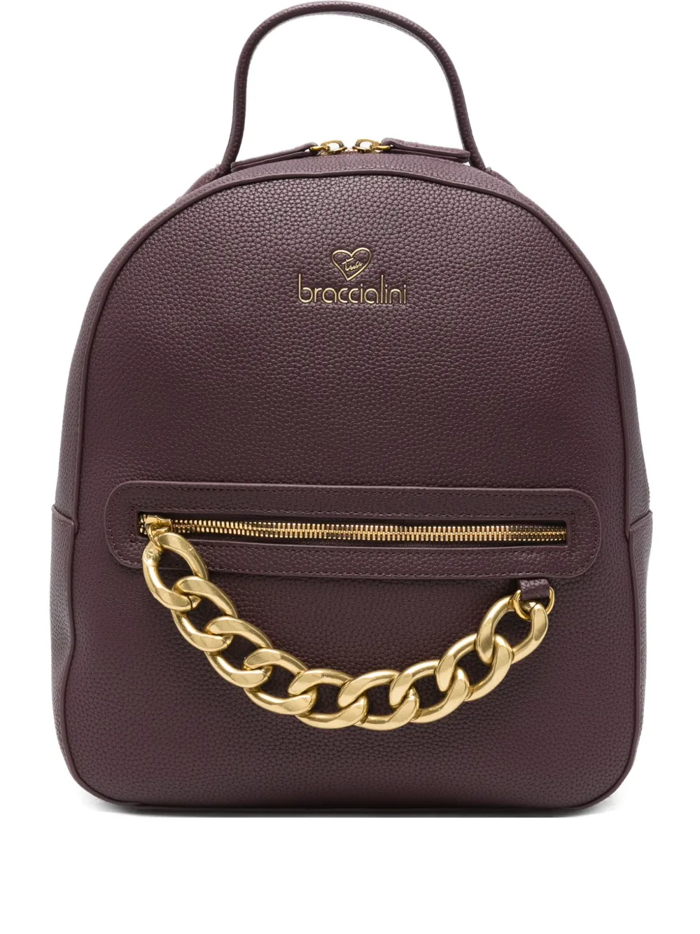 Braccialini chain-detail backpack - Viola