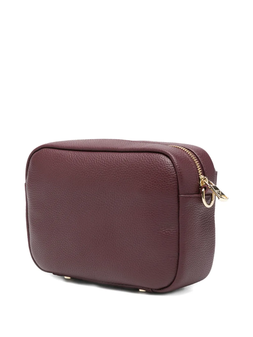 Braccialini Flap-pocket Leather Cross Body Bag In Burgundy