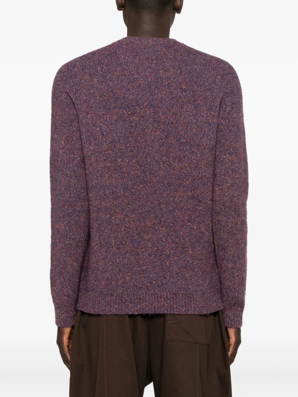 Roberto Collina Trui met ronde hals Paars