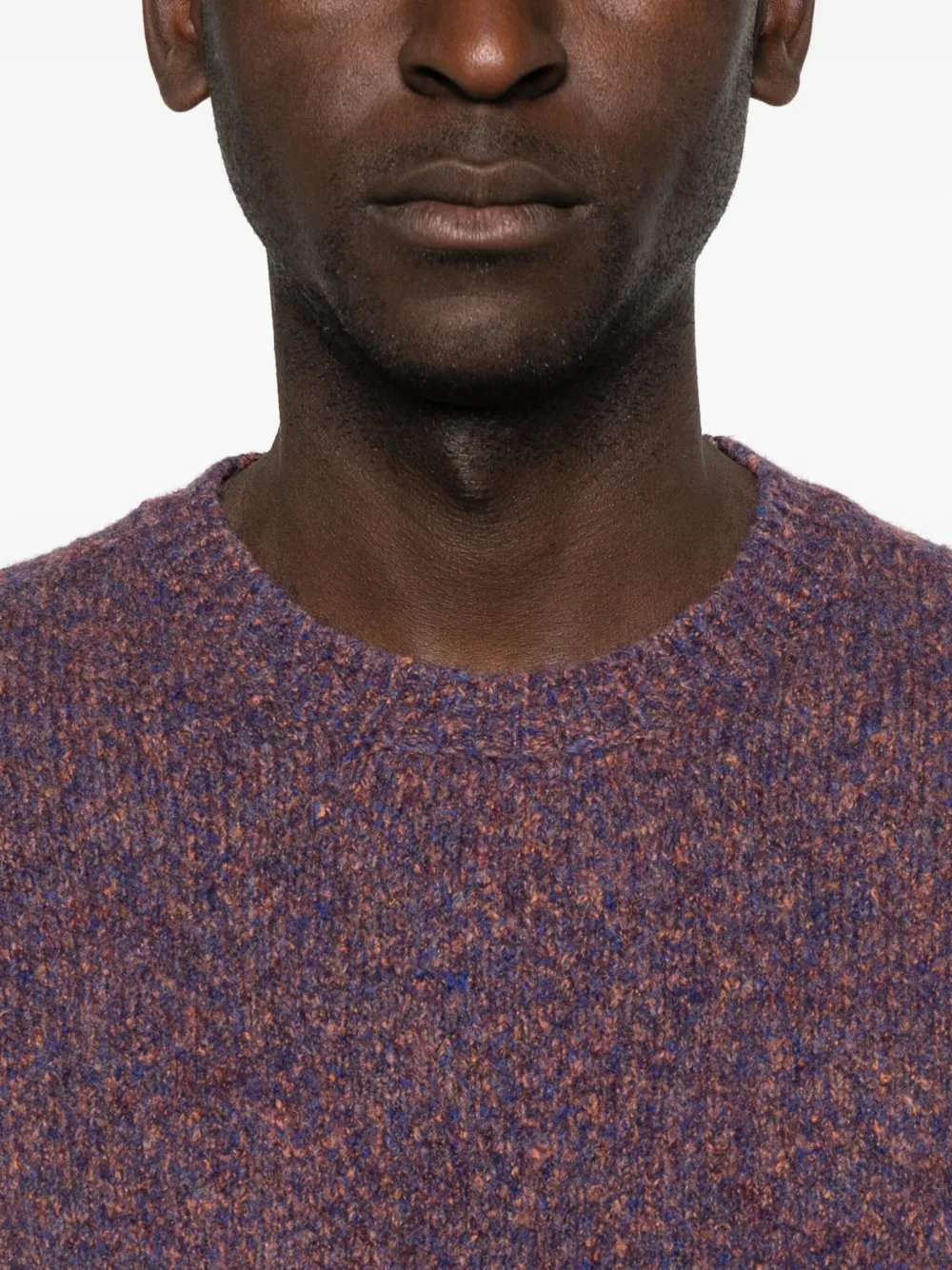 Roberto Collina Trui met ronde hals Paars