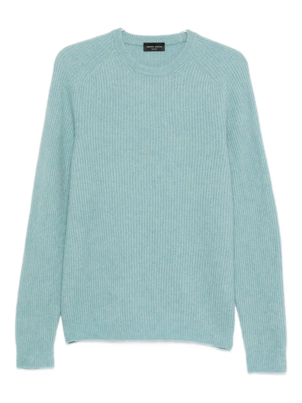 Roberto Collina ribbed crew-neck sweater - ブルー Roberto Collina ribbed crew-neck sweater - ブルー