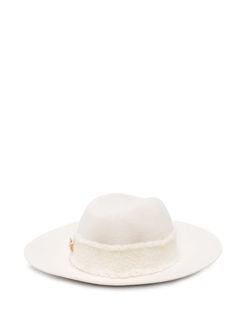 Borsalino embellished felt hat | White | Image 1