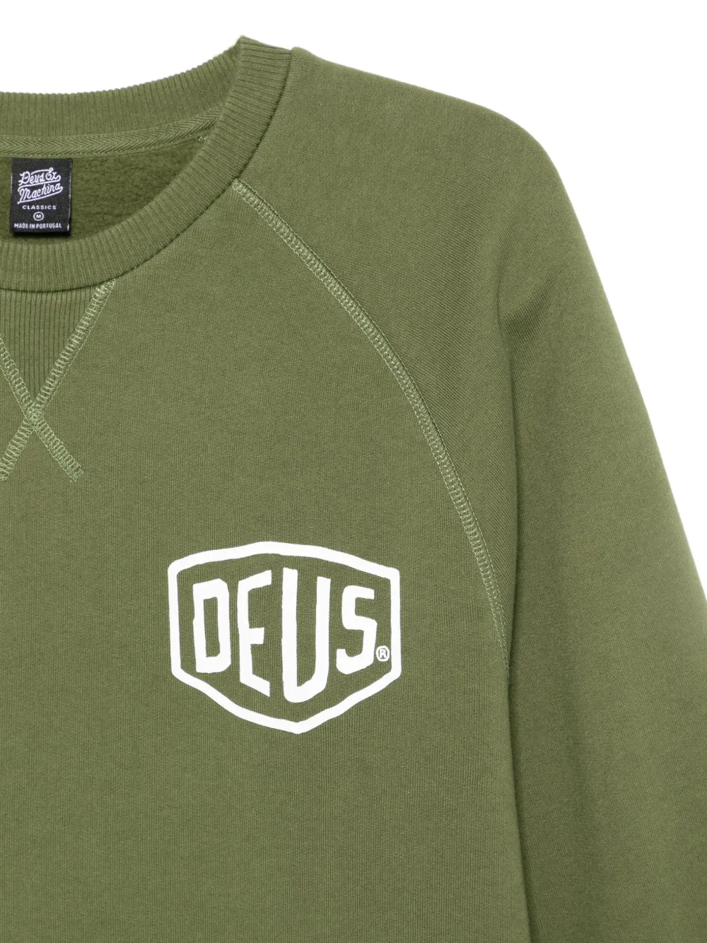 Deus Ex Machina Trui van biologisch katoen Groen