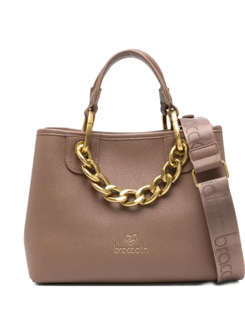 Braccialini leather tote bag