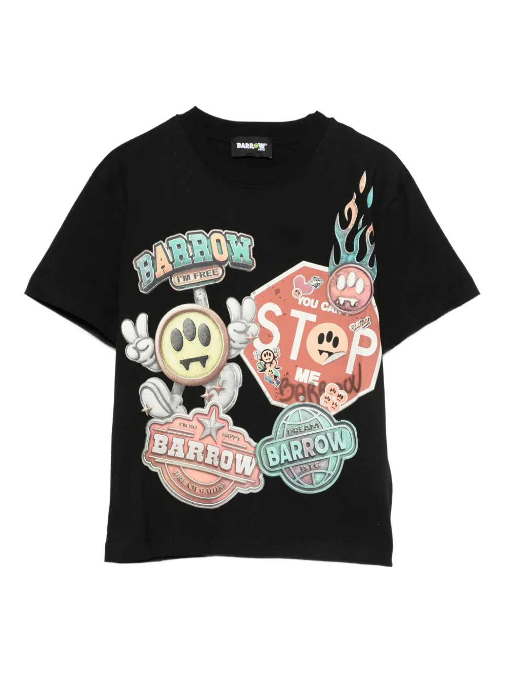 Barrow kids playera con estampado gráfico | negro | Image 1