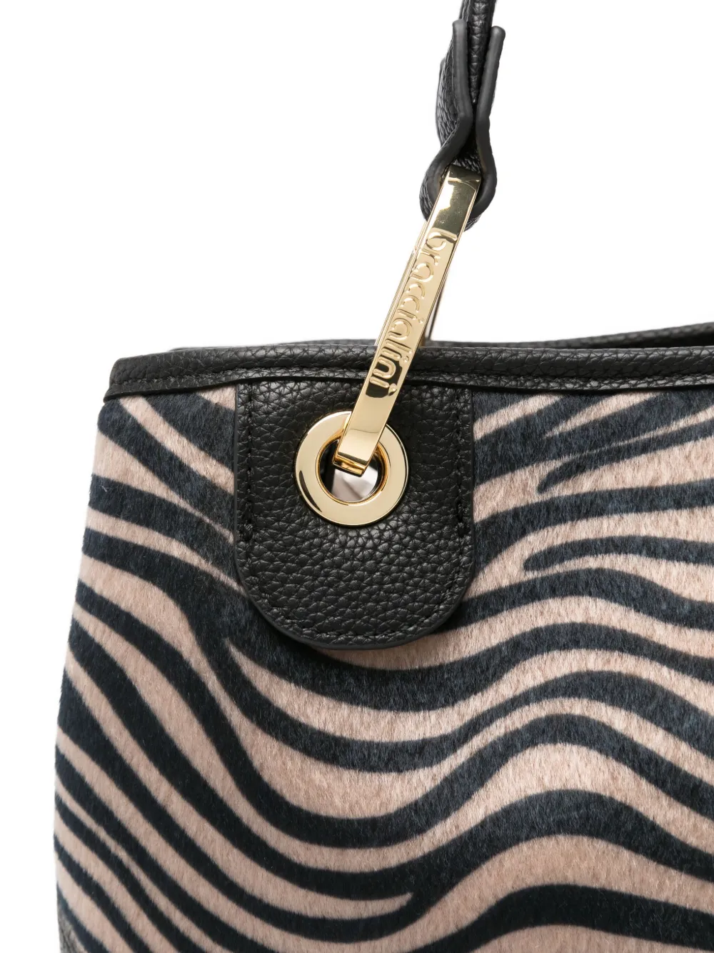 Braccialini Zebra-print Tote Bag In Black