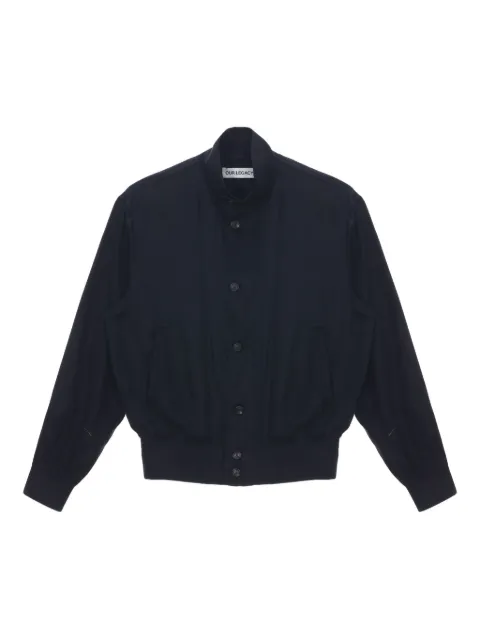 OUR LEGACY buttoned mock bomber jacket