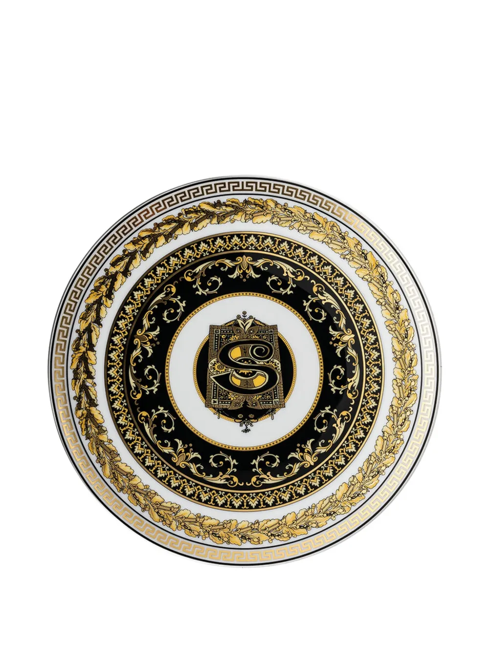 Versace Home Virtus Alphabet S decorated plate | blanco | Image 1