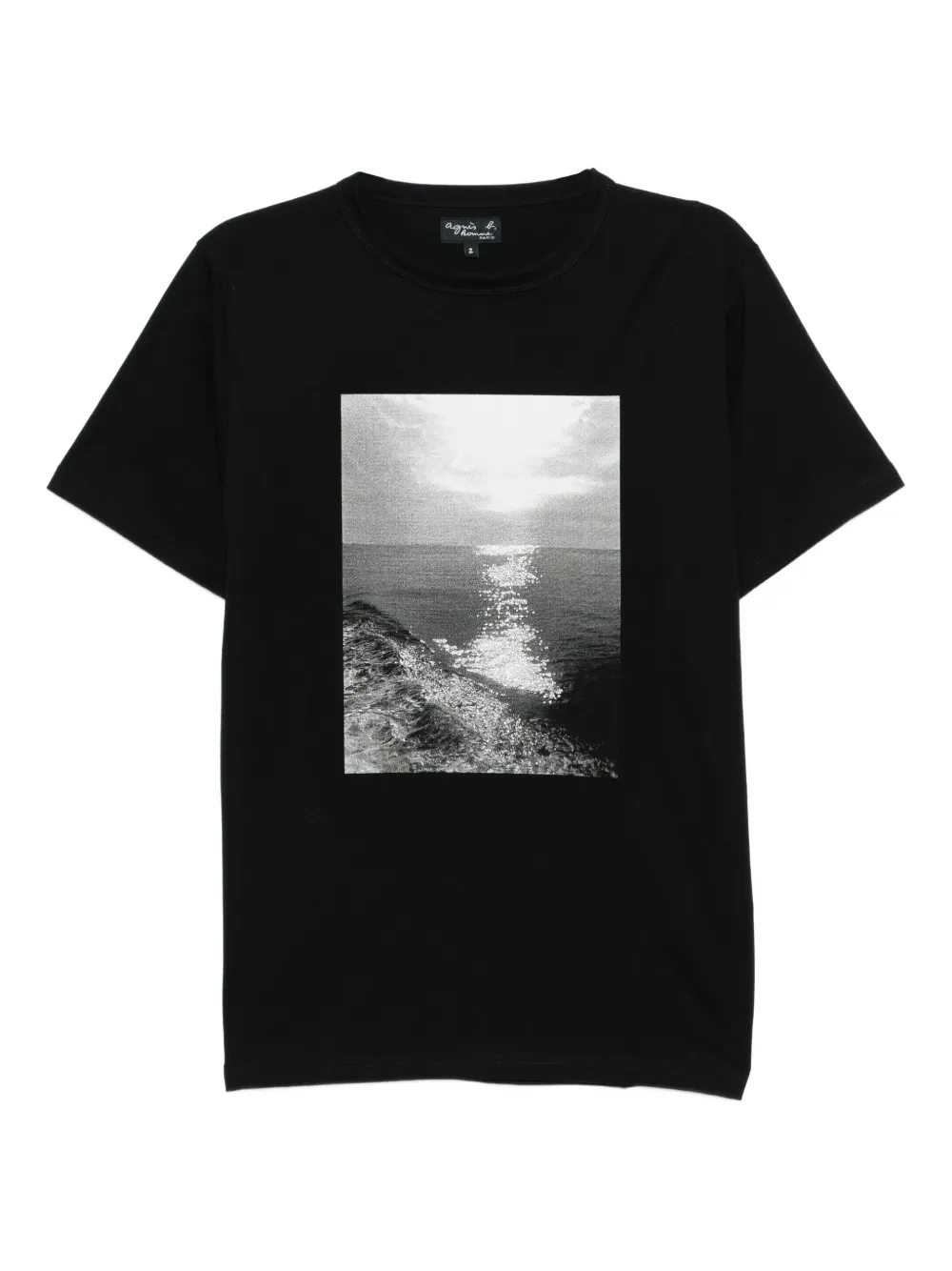 agnès b.  playera con estampado gráfico | negro | Image 1