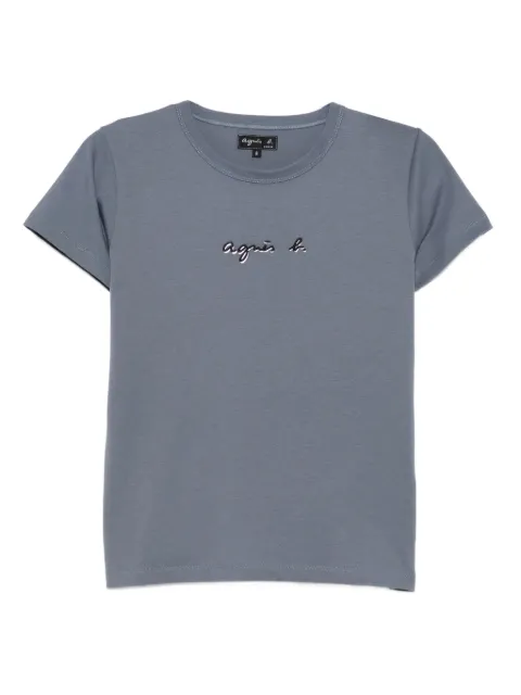 agnès b.  logo-embroidered T-shirt