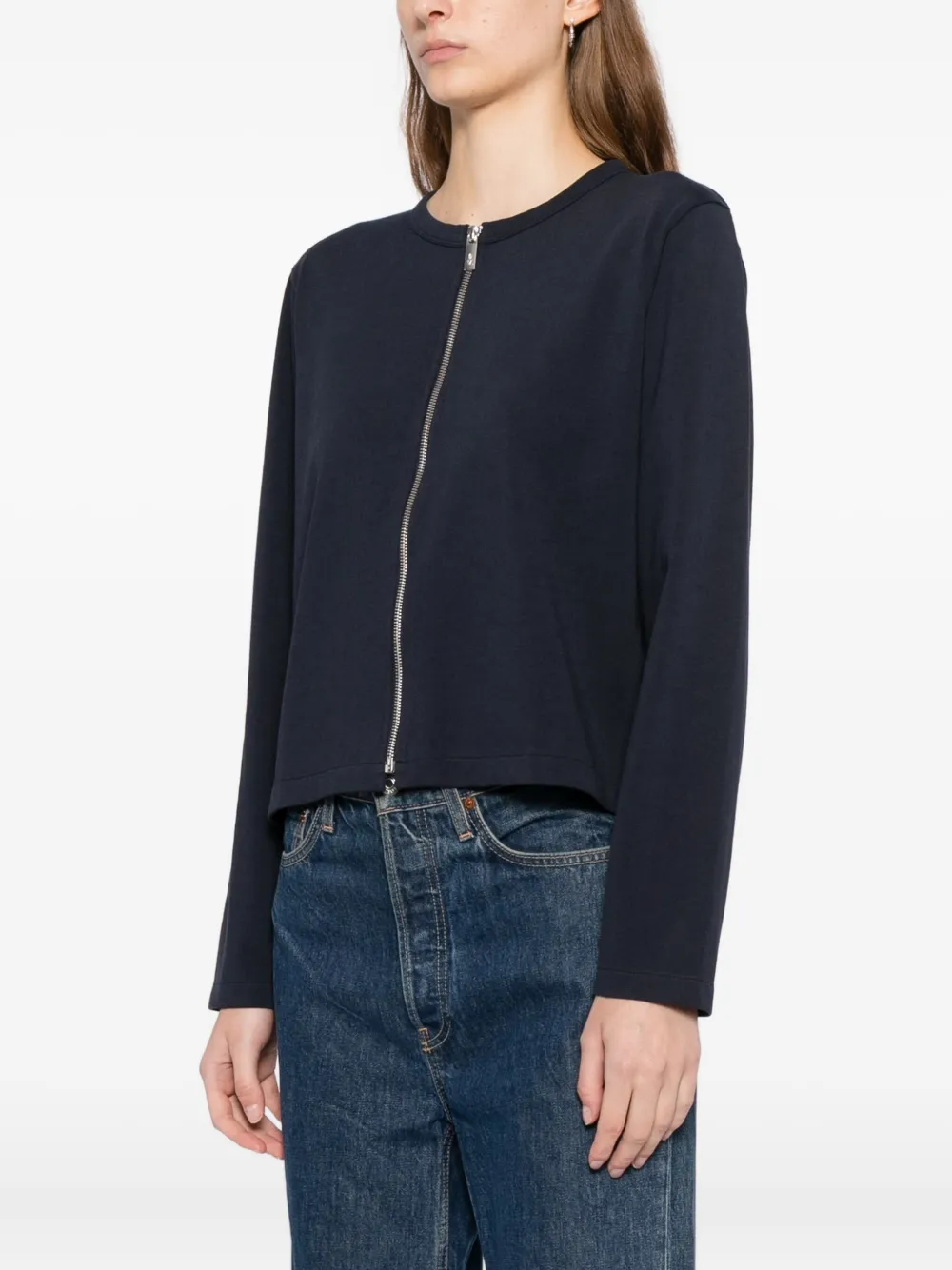 Agnès B. Logo-embroidered Sweatshirt In Blue