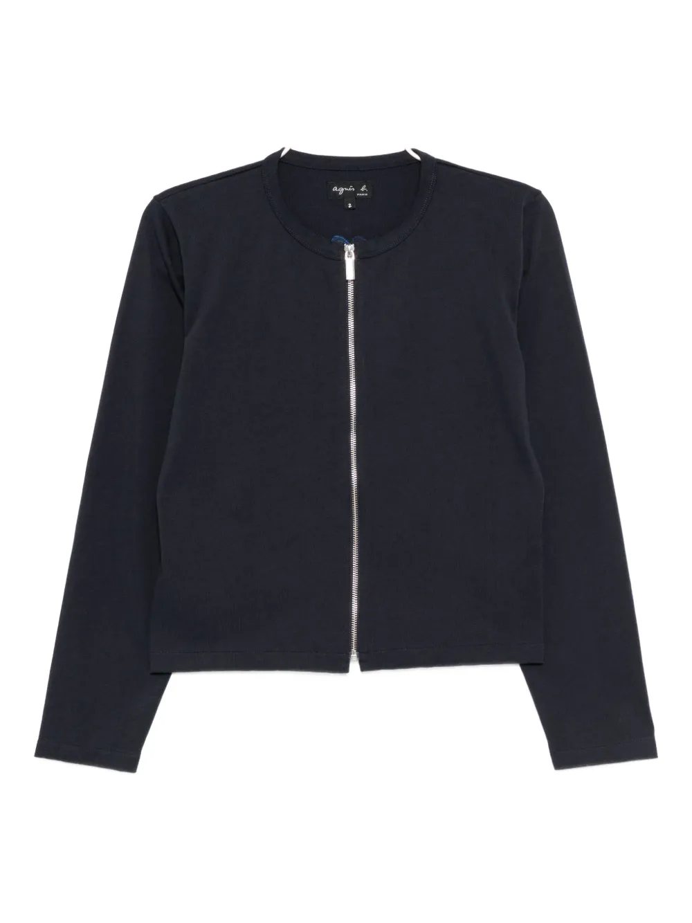 Agnès B. Logo-embroidered Sweatshirt In Blue