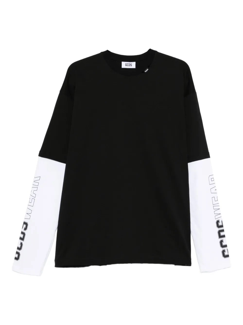 GCDS long-sleeve logo-detail t-shirt | Black | Image 1
