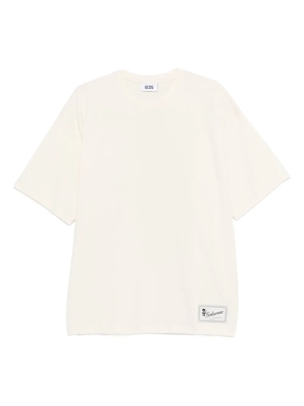 GCDS logo-patch t-shirt | Neutrals | Image 1