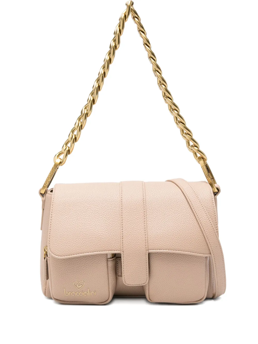Braccialini chain-strap shoulder bag - ニュートラル Braccialini chain-strap shoulder bag - ニュートラル