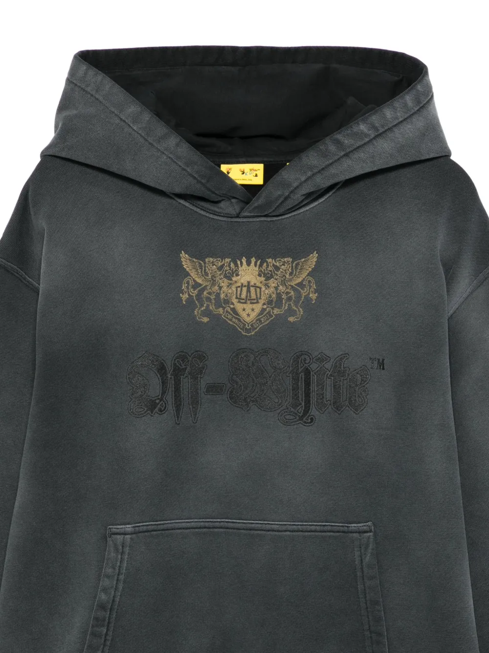 Off-White Kids Hoodie met print Grijs