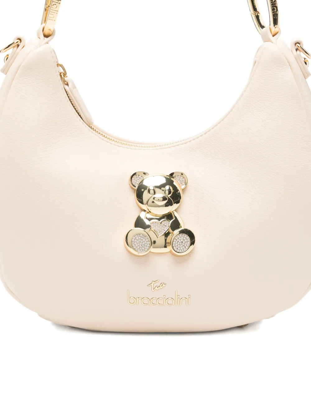 Braccialini Teddy-appliqué Shoulder Bag In Neutral